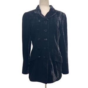 Rena Lange Velvet Black Blazer Size FR 34 US 4